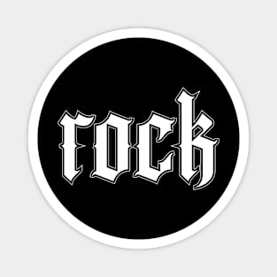 rock gothic logo Magnet